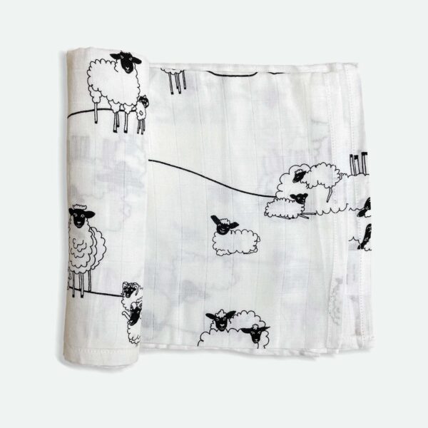 Ba-Ba Sheep Swaddle(90cmx90cm) - Pack of 1 - Image 9