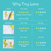 All in One Bamboo:Cotton Newborn Baby Gift Pack [Pack of 8 Pieces] - Duck & Plain Swaddles + Bibs + Washcloths - Image 6