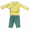 Adorable and Comfortable Baby Clothing "QT Lemons" - Yellow Jhabla & Teal Legging - Image 2